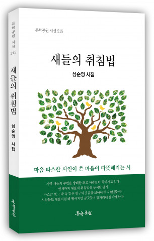 심순양 시집, 새들의 취침법 표지, 도서출판 문학공원, 176페이지, 